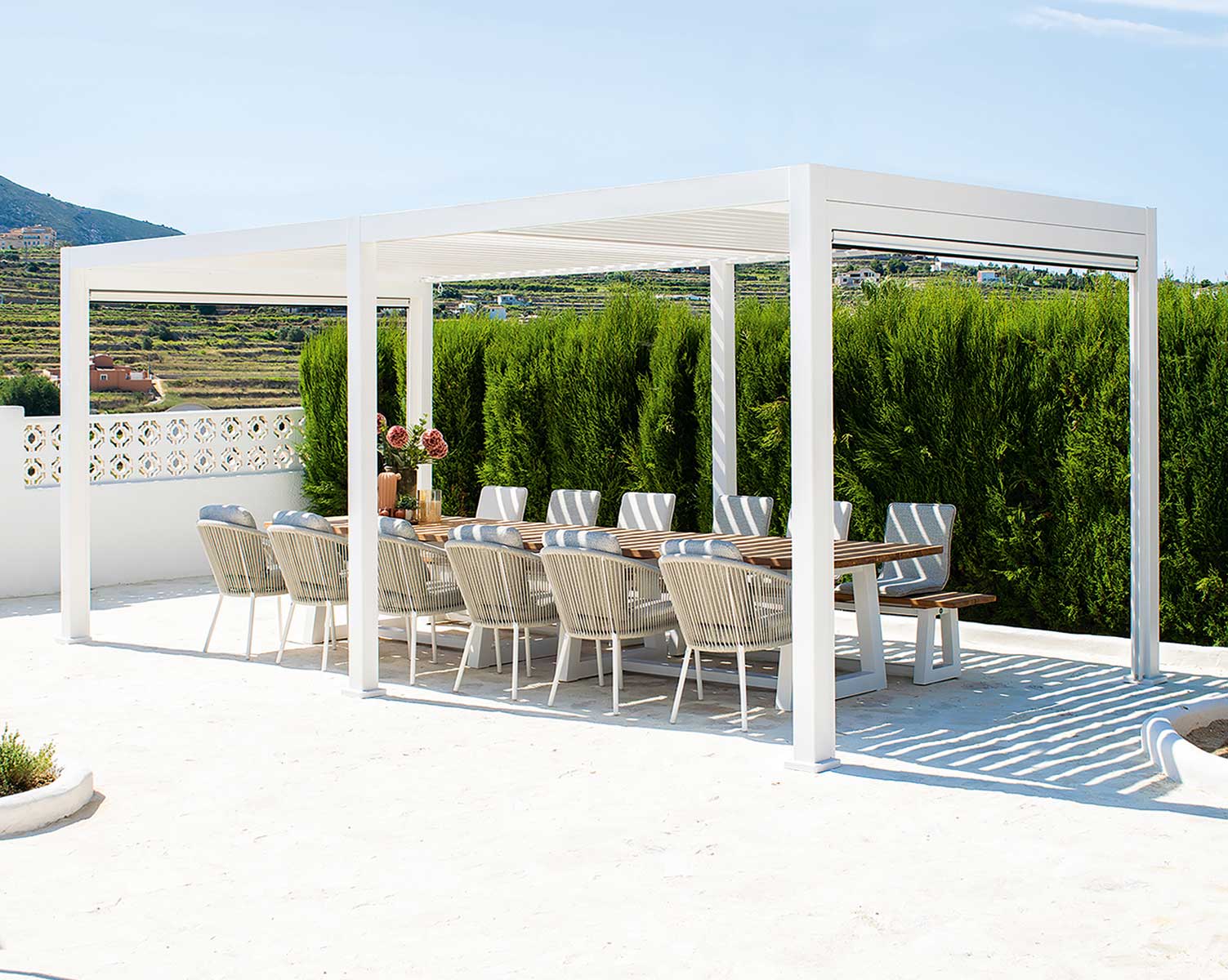 Avila gazebo 4x3m aluminium - Deco, Furniture for Professionals -  Decoration Brands